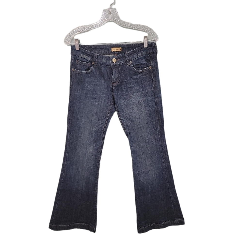 See Thru Soul Dark Denim Flare Y2K‎ Jeans Size 27